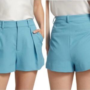 Alice + Olivia Gary pleated shorts NWT Size 8 $276